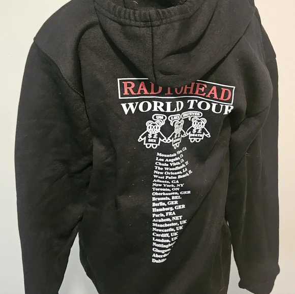 Radiohead The Bends Black Hoodie Xl - Picture 2 of 3